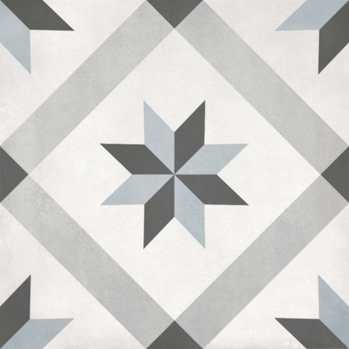 Form in Tide Compass Deco Tile