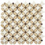 Flower in Crema Marfil-Emperador Dark-Thassos White Natural Stone