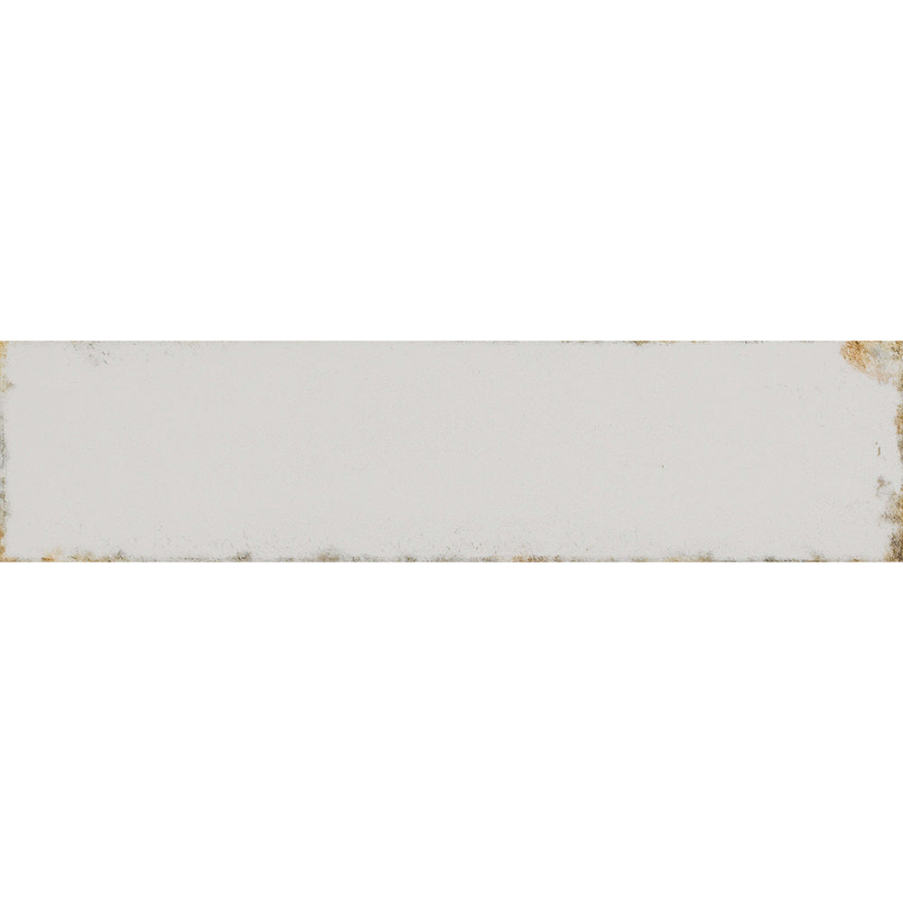 Storied in Cotton White Tile