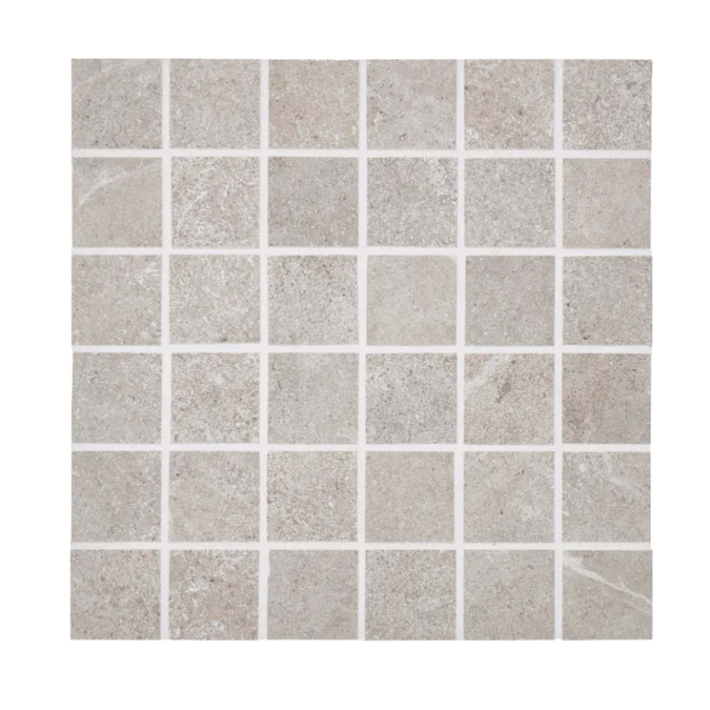 Futura in Greige Mosaic Tile