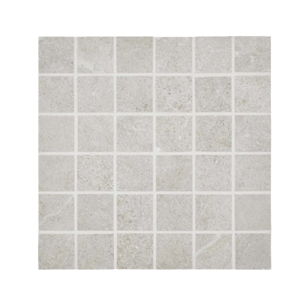 Futura in Silver Mosaic Tile