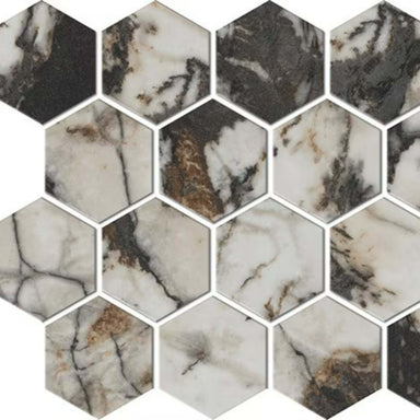 Foyer in Contrast-Hex Tile