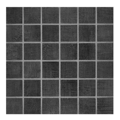 Fray Metal in Black Mosaic Tile