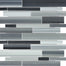 Fusion in Carbon Random Strip Mosaic Glass Tile