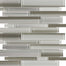 Fusion in Clay Random Strip Mosaic Glass Tile
