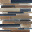 Fusion in Erosion Random Strip Mosaic Glass Tile