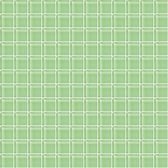 Glass Blox in Lime Shimmer 1"x1"