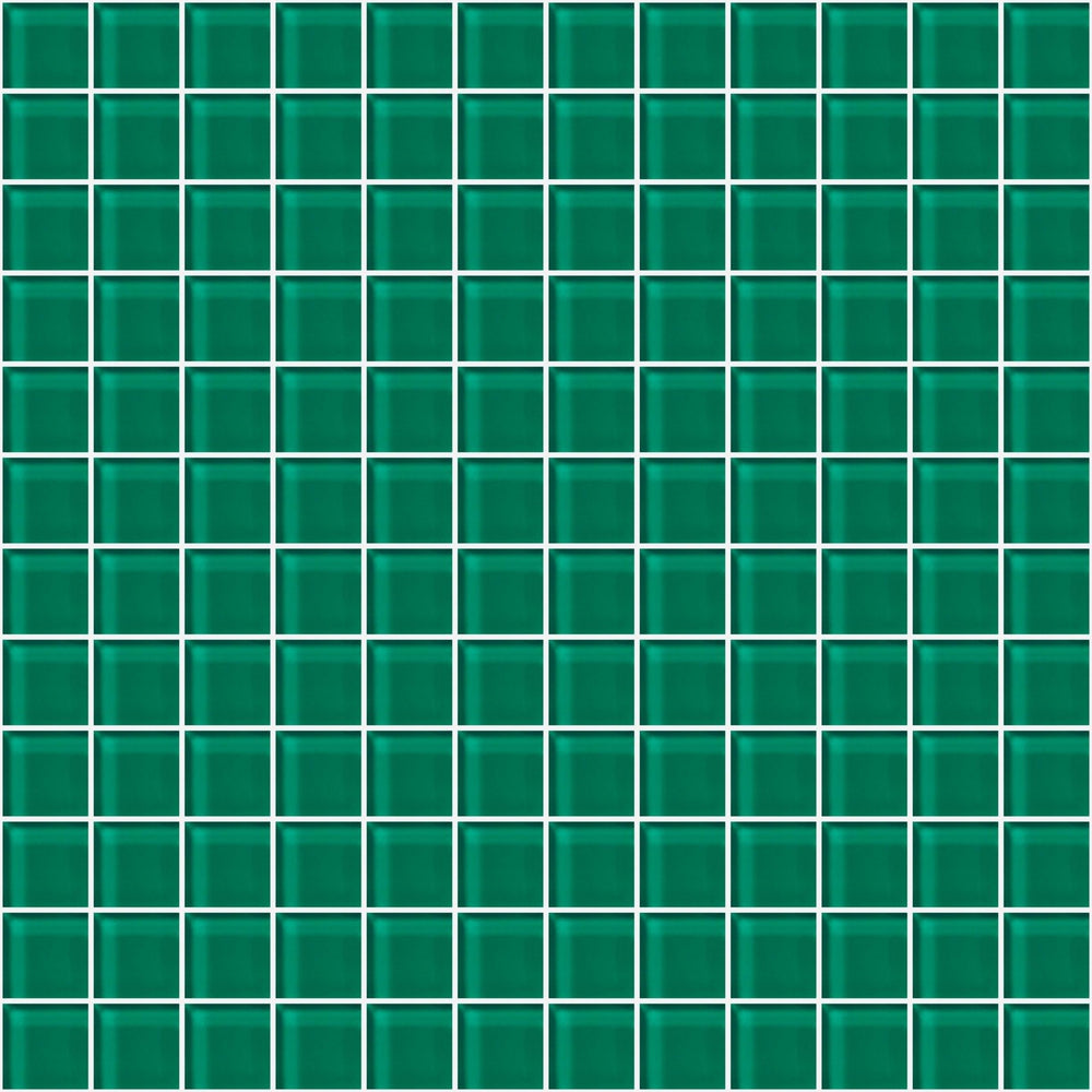 Glass Blox in Glisten Green 1"x1" Glass Tile