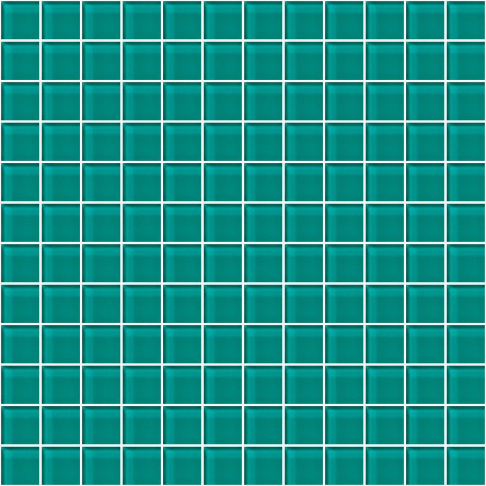 Glass Blox in Jade Lustre 1"x1" Glass Tile