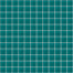 Glass Blox in Vivid Teal 1"x1" Glass Tile