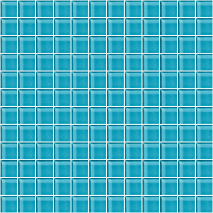 Glass Blox in South Sea 1"x1" Glass Tile