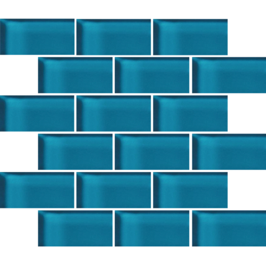 Glass Blox in Mermaid 2"x4"