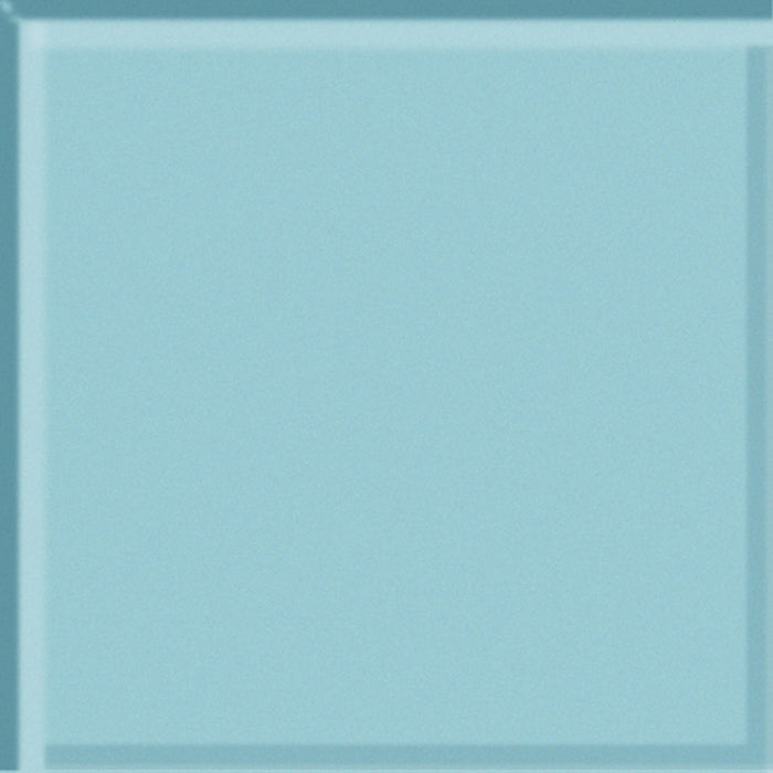 Glass Blox in Clear Sky 4"x4" Glass Tile