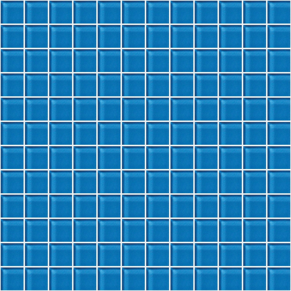 Glass Blox in Aegean 1"x1" Glass Tile