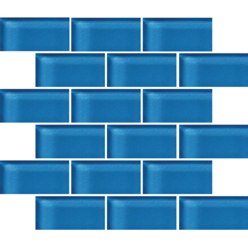 Glass Blox in Aegean 2"x4" Glass Tile