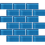 Glass Blox in Aegean 2"x4" Glass Tile