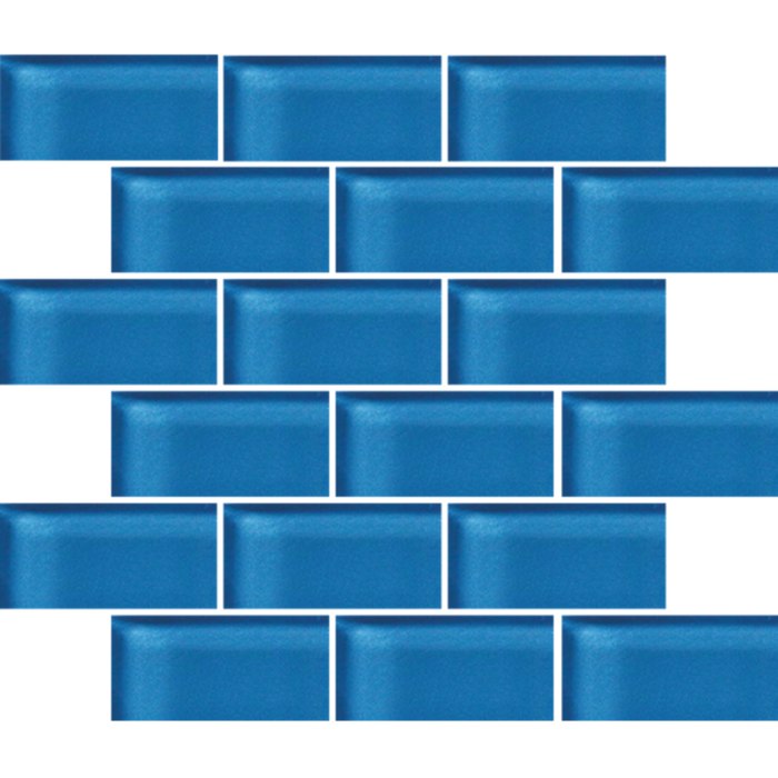 Glass Blox in Aegean 2"x4" Glass Tile