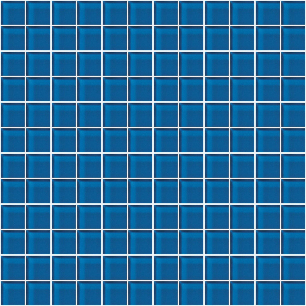Glass Blox in Sapphire 1"x1" Glass Tile
