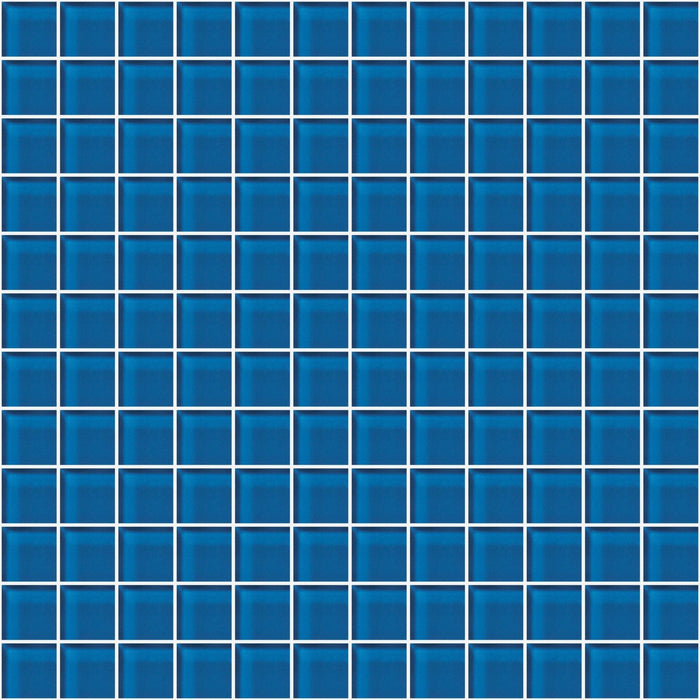 Glass Blox in Sapphire 1"x1" Glass Tile