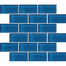 Glass Blox in Sapphire 2"x4" Glass Tile