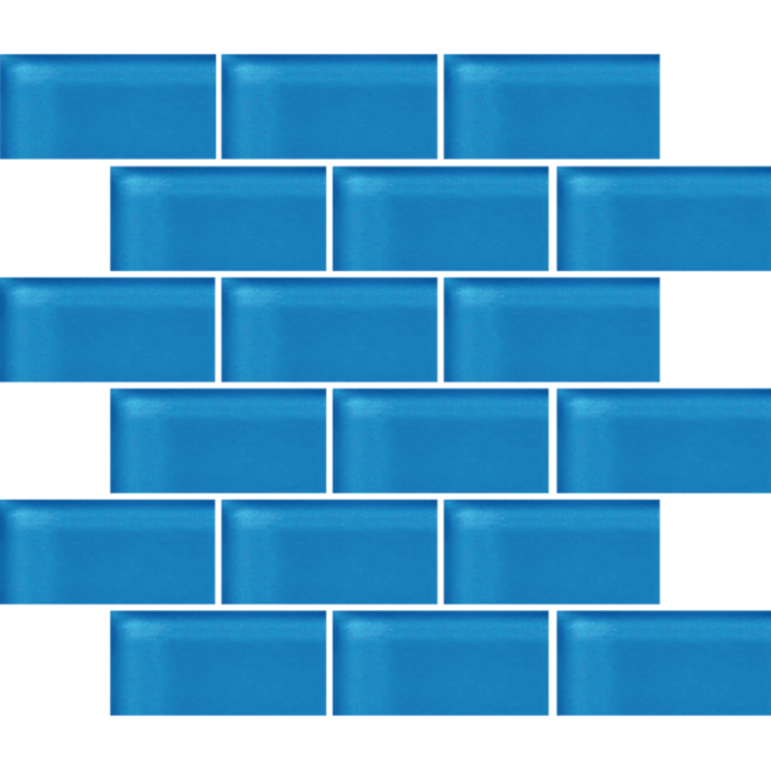 Glass Blox in Angel Fish 2"x4" Glass Tile