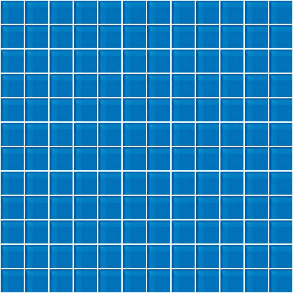Glass Blox in Blue Grotto 1"x1" Glass Tile