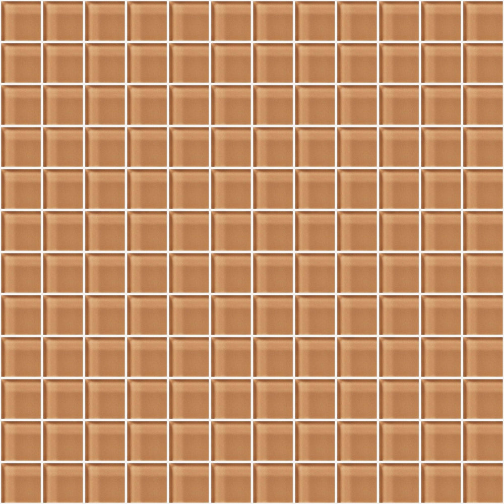 Glass Blox in Honey 1"x1" Glass Tile