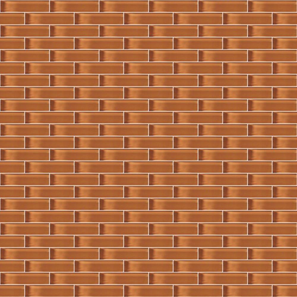 Glass Blox in Iced Tea 1/2"x2" Glass Tile