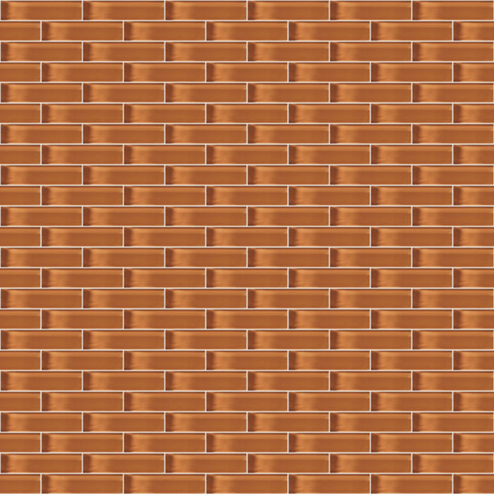 Glass Blox in Iced Tea 1/2"x2" Glass Tile