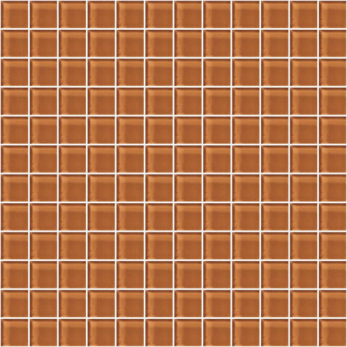 Glass Blox in Iced Tea 1"x1" Glass Tile