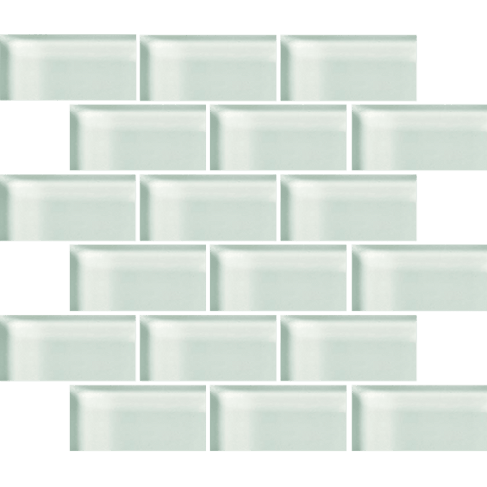 Glass Blox in Moon Beam 2"x4" Glass Tile