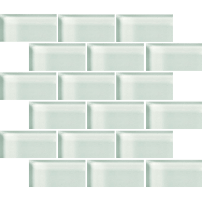 Glass Blox in Moon Beam 2"x4" Glass Tile