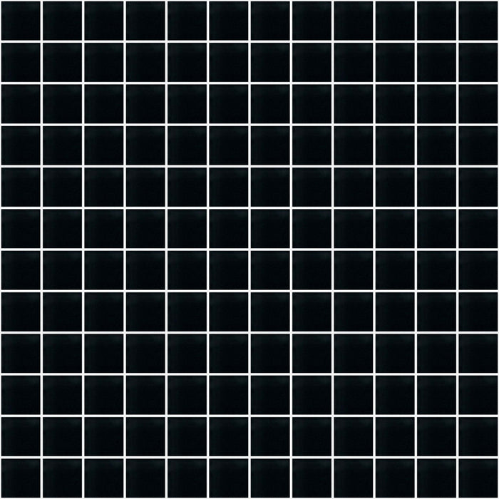 Glass Blox in Black Magic 1"x1" Glass Tile