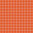 Glass Blox in Orange Sizzle 1"x1" Glass Tile