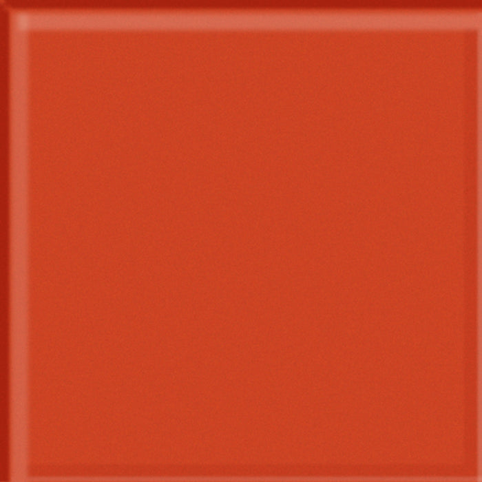 Glass Blox in Orange Sizzle 4"x4" Glass Tile