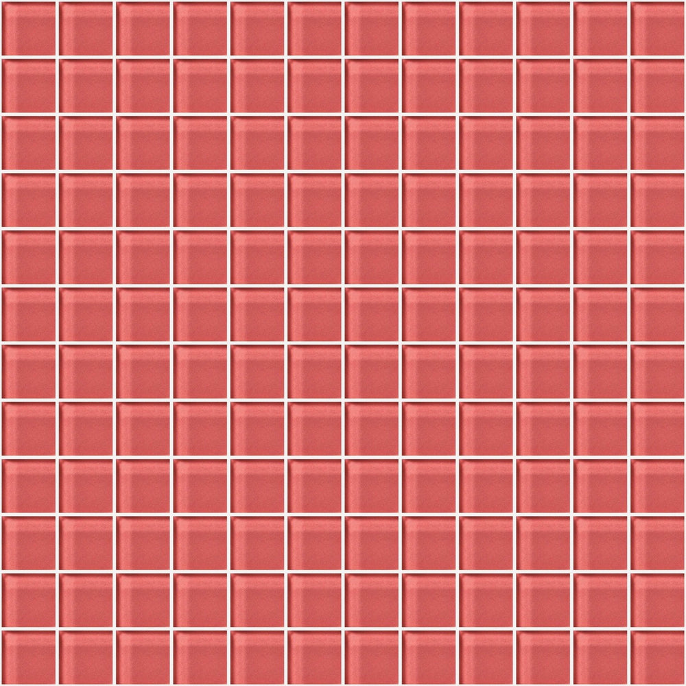 Glass Blox in Rose Aura 1"x1" Glass Tile
