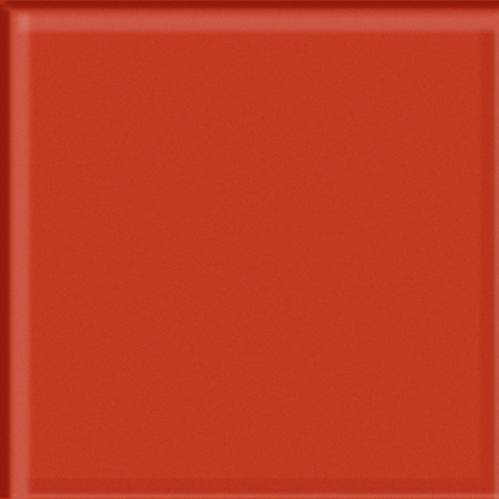 Glass Blox in Flame 4"x4" Glass Tile