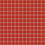 Glass Blox in Dazzle Red 1"x1" Glass Tile