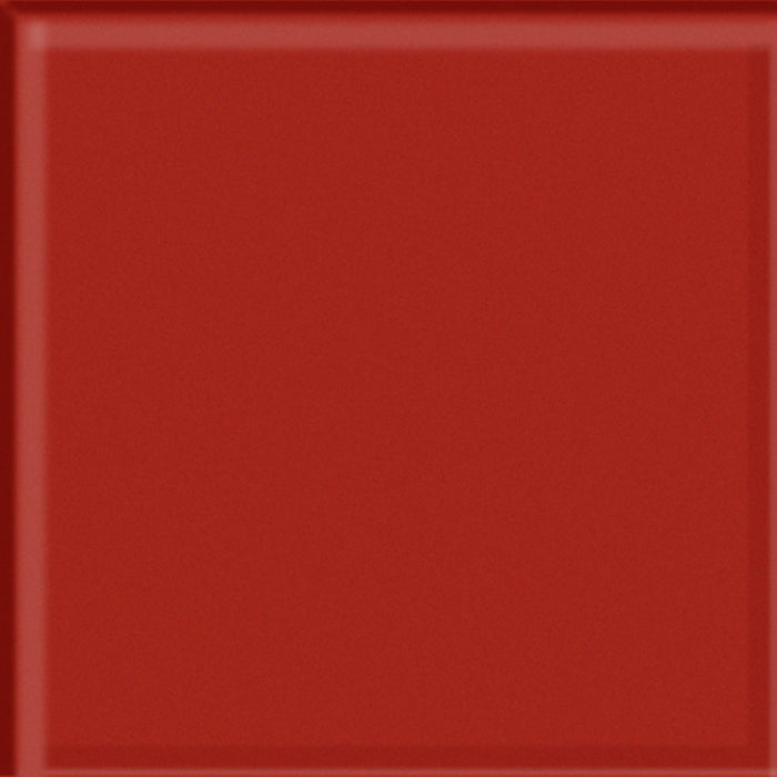 Glass Blox in Dazzle Red 4"x4" Glass Tile