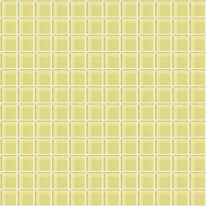 Glass Blox in Lemon Zest 1"x1" Glass Tile