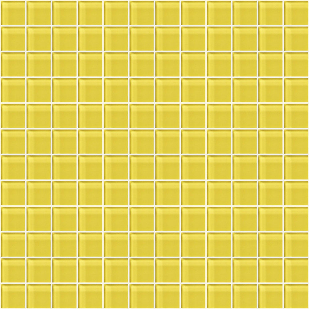 Glass Blox in Citrine 1"x1" Glass Tile