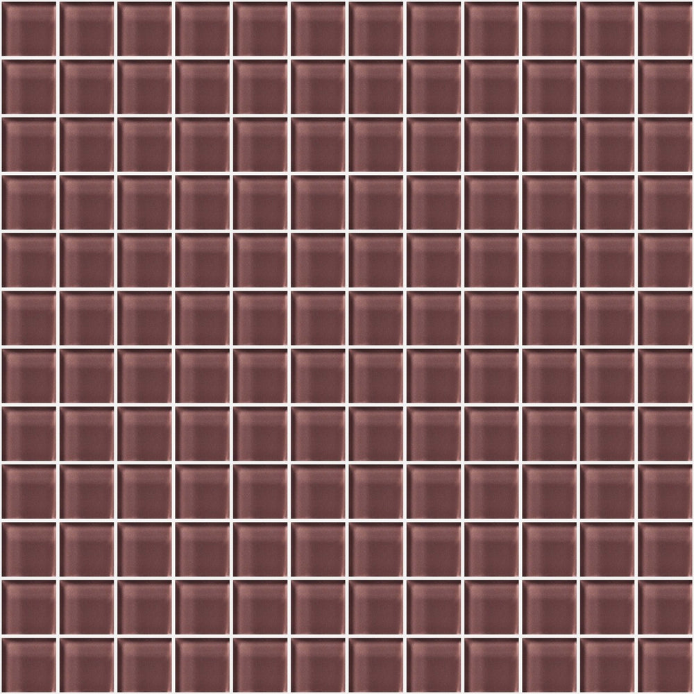 Glass Blox in Taupe Fog 1"x1" Glass Tile