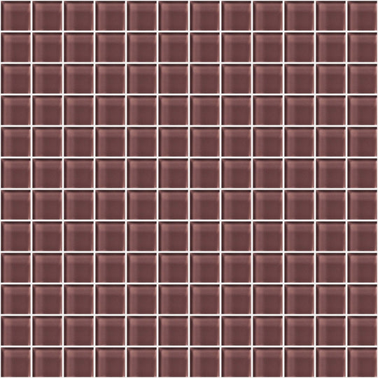 Glass Blox in Taupe Fog 1"x1"