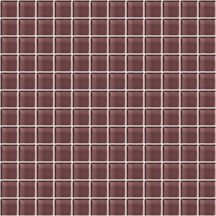 Glass Blox in Taupe Fog 1"x1" Glass Tile