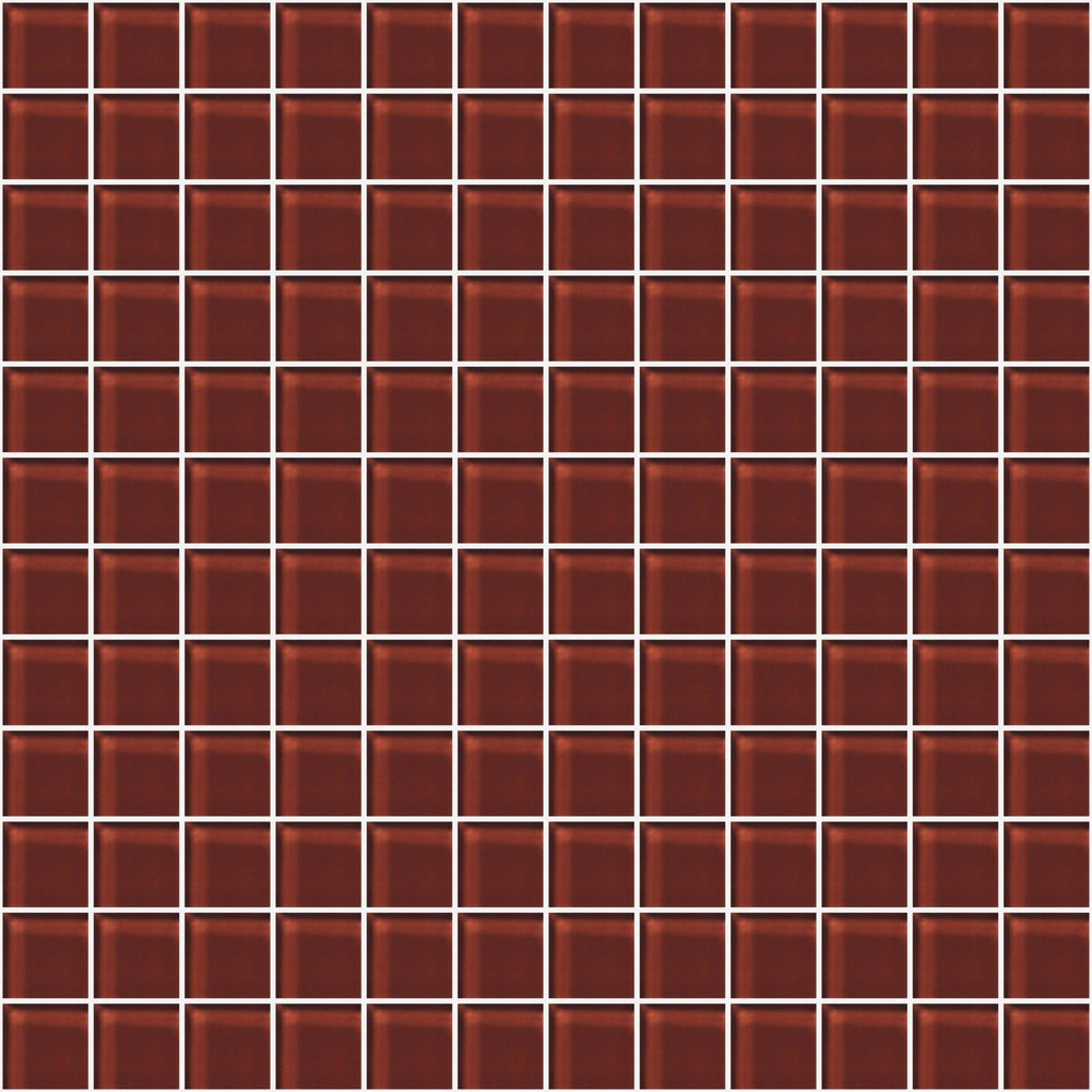 Glass Blox in Brandy 1"x1" Glass Tile