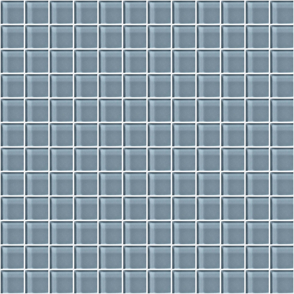 Glass Blox in Blue Haze 1"x1" Glass Tile