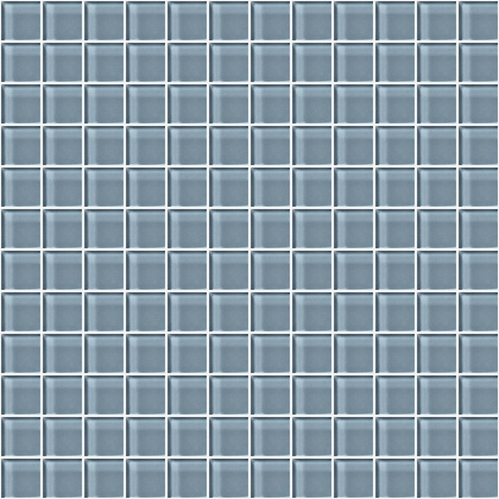 Glass Blox in Blue Haze 1"x1" Glass Tile
