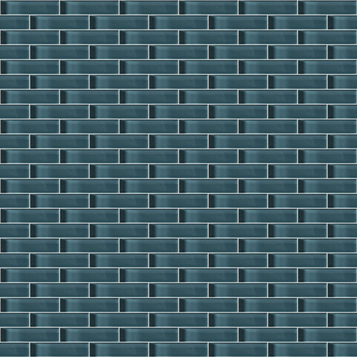 Glass Blox in Ocean Air 1/2"x2" Glass Tile