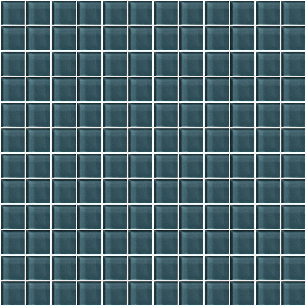 Glass Blox in Ocean Air 1"x1" Glass Tile