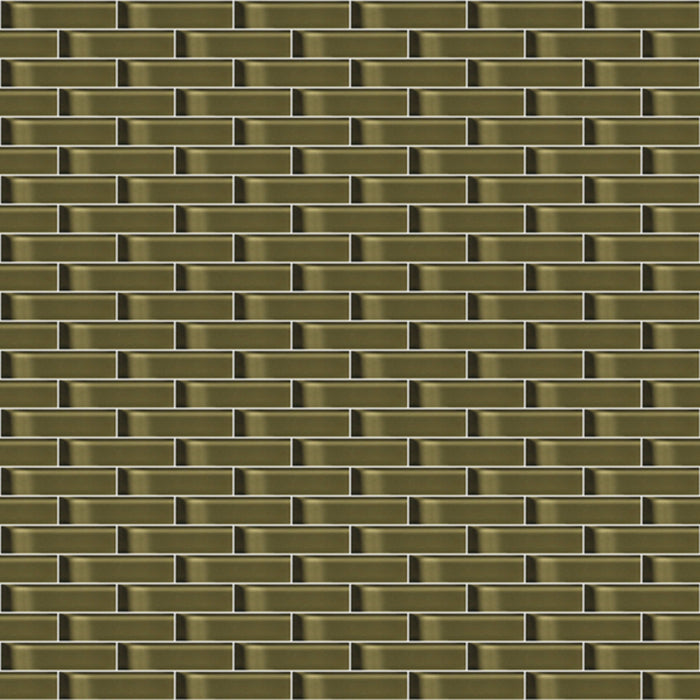 Glass Blox in Deep Sea 1/2"x2" Glass Tile